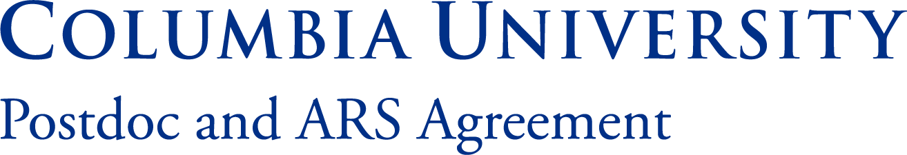 Associate Research Scientist/Scholar and Postdoctoral Research Scientist/Scholar/Fellow Agreement logo
